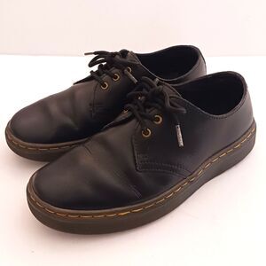 Dr Martens Zavala Blk Leather Low Oxford Lace Up Womens US 7 UK 5 Flat Sole